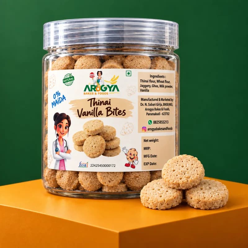 Thinai Vanilla Bites